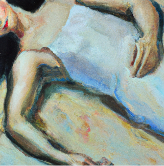 pintura mulher deitada